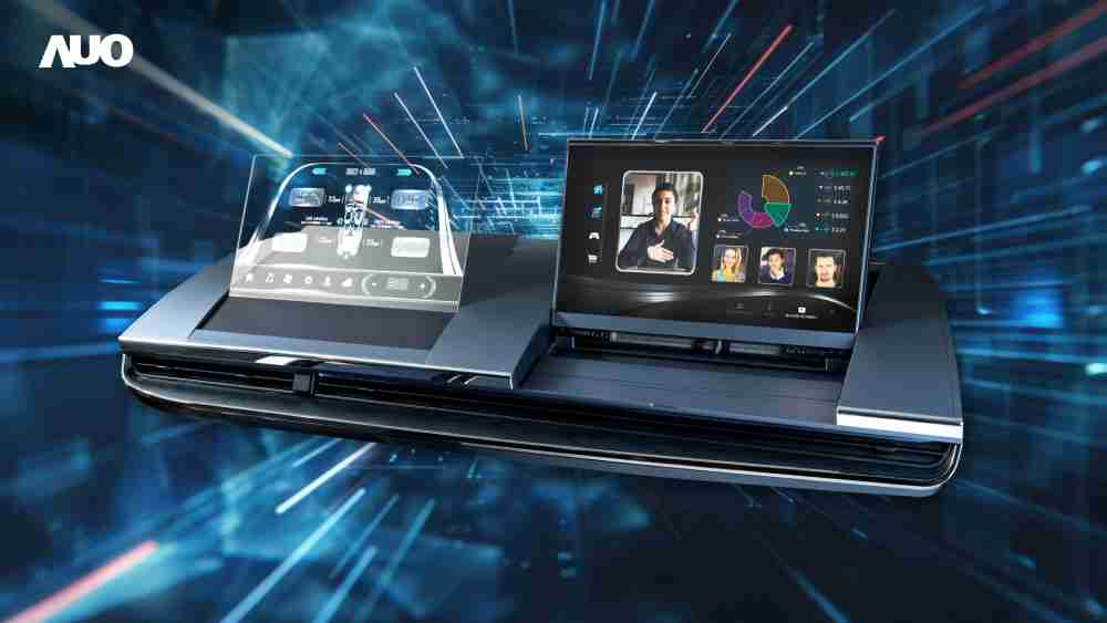 CG电子Micro LED Display HMI解决方案打造透明Micro LED前座仪表，，呈现信息并保留驾驶视野开阔；亦为副驾驶座乘客打造收放自如的Micro LED屏幕，，，在不影响显示质量的前提于显示区内建镜头，，，，让用户能与视讯对象直接眼神接触，，提供绝佳的双向沟通体验